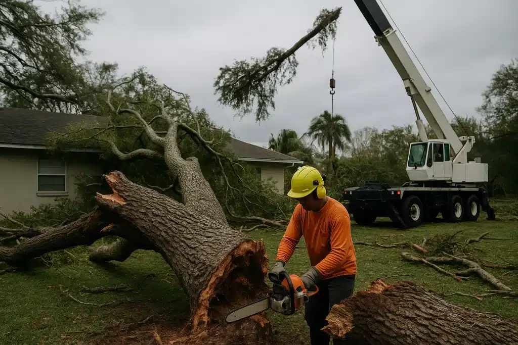Remove a Tree After a Hurricane